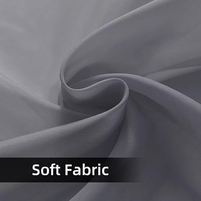SpaceDresser Waterproof Outdoor Sheer Curtains for Patio - 4 Panels Rod Pocke...