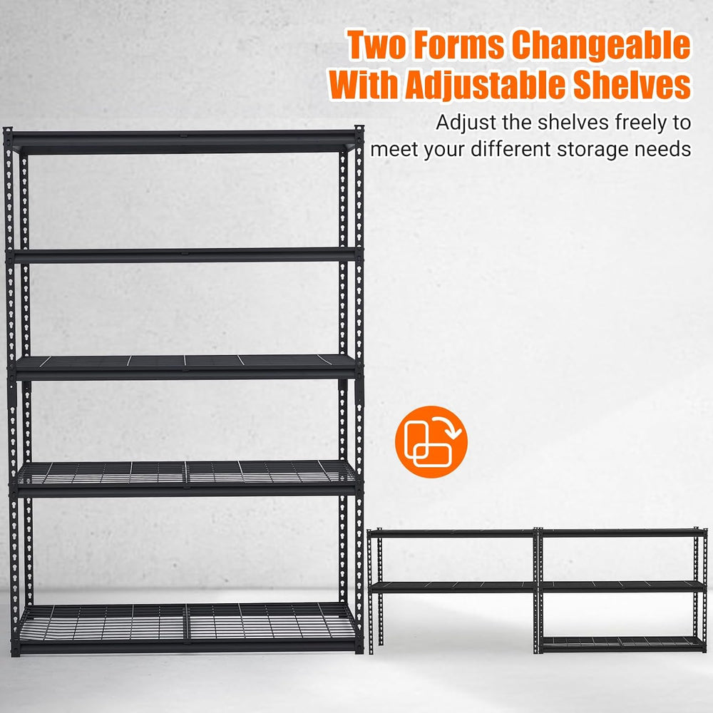 GarveeHome Garage Shelving, Heavy Duty Garage Shelving 48 in L x 24 in W x 72...