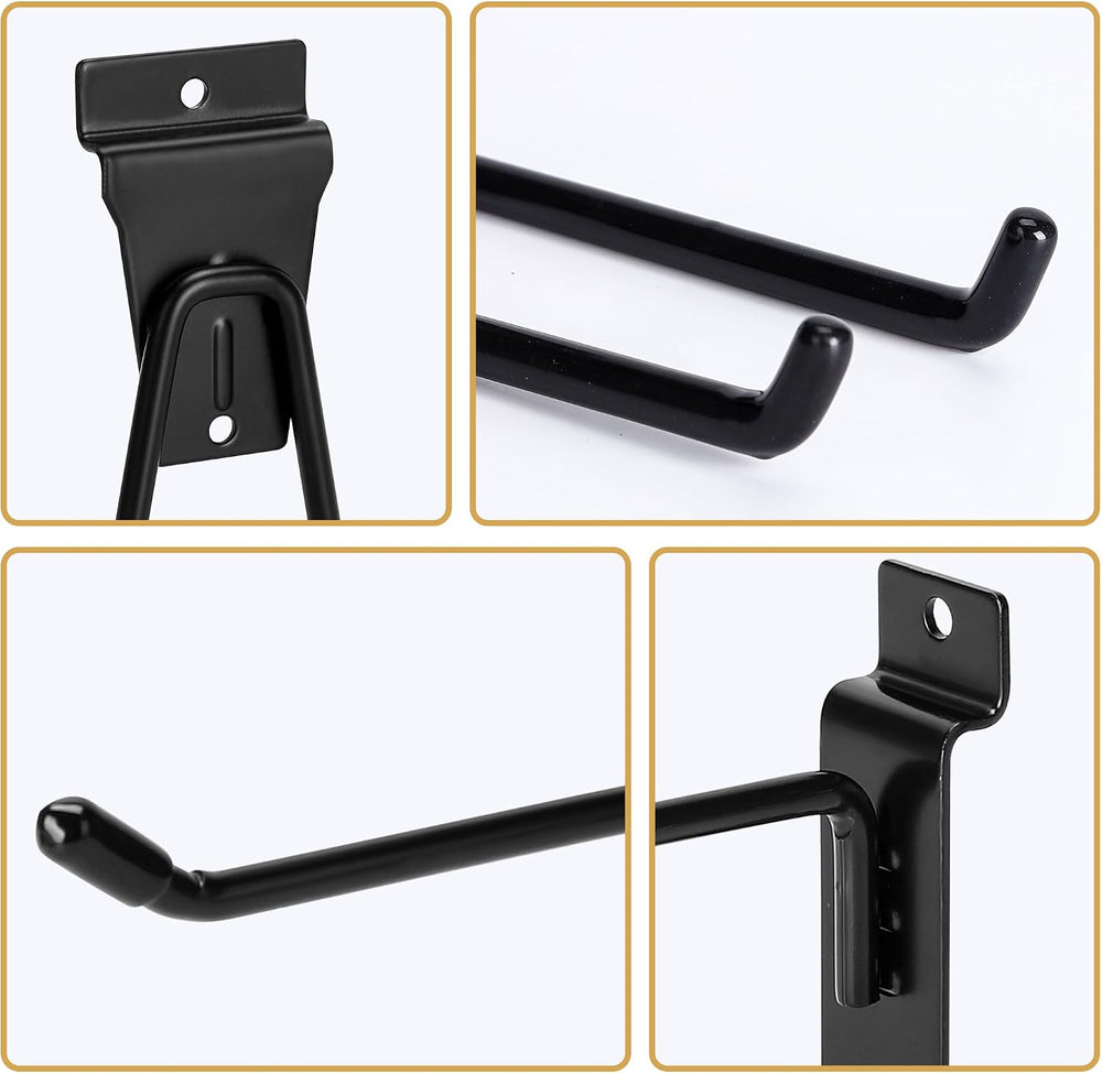 Heavy-Duty Slatwall Baskets and Hooks - Slatwall Accessories for Standard Sla...