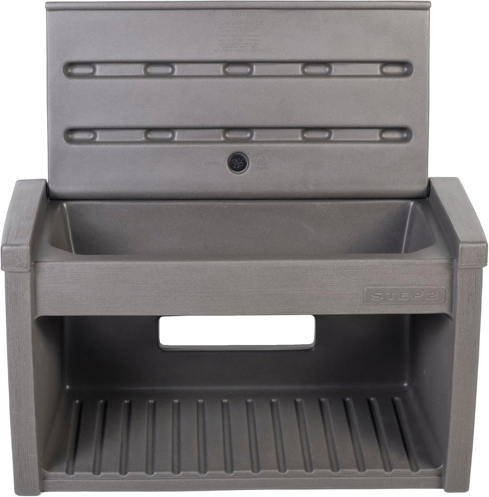 Step2 Lakewood Boot Bench, Functional Entryway Rack, Shoe Organizer Utility B...