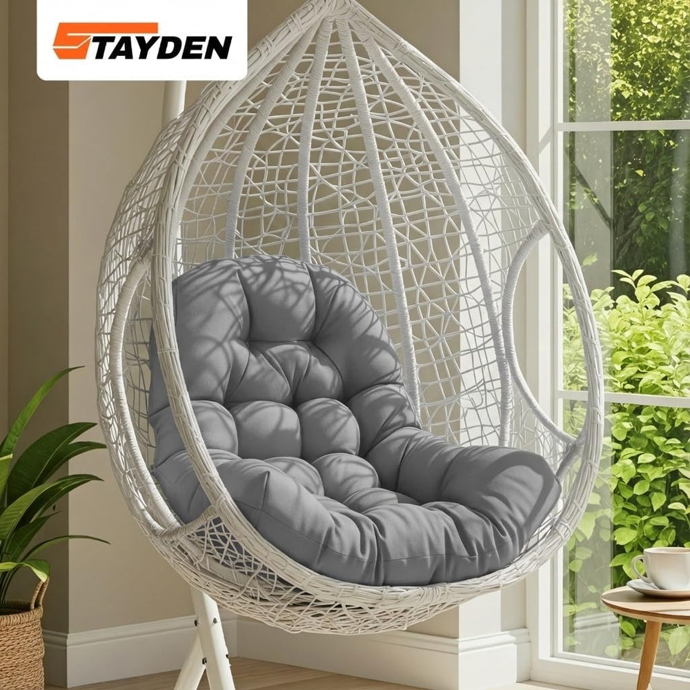 Egg Chair Cushion Replacement Outdoor Hanging Chair Cushion for Patio Furitur...