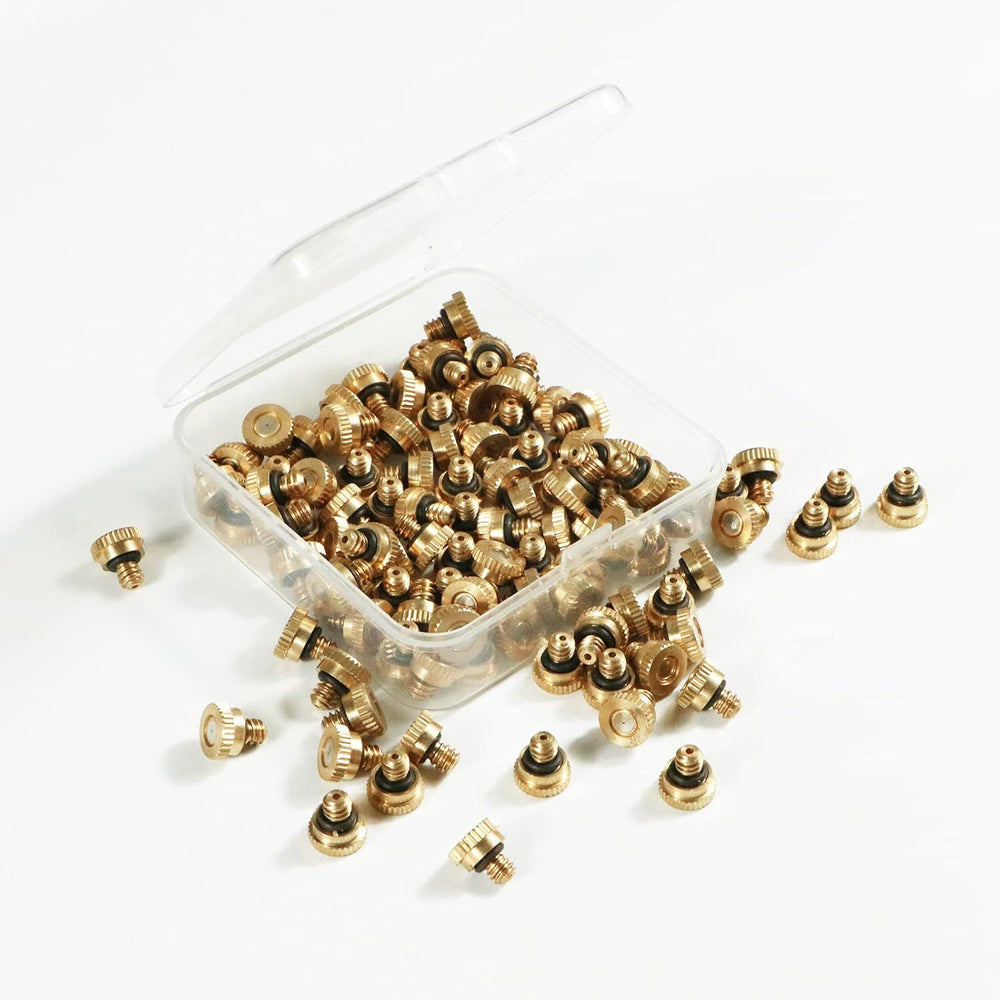 KUWAN 0.016" Orifice (0.4mm) Thread UNC 10/24 Brass Misting Nozzles 150PCS
