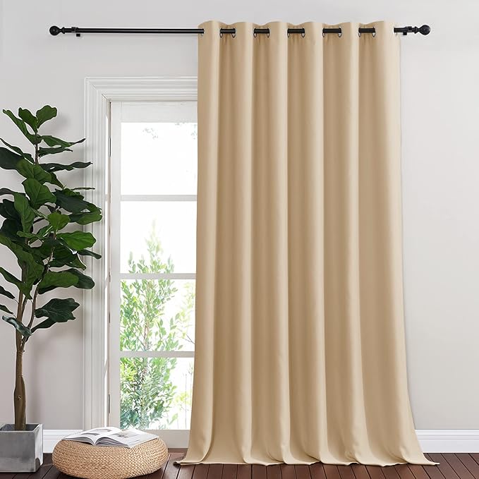 NICETOWN Patio Blinds Bedroom Room Darkning Curtain, Rustproof Stainless Stee...