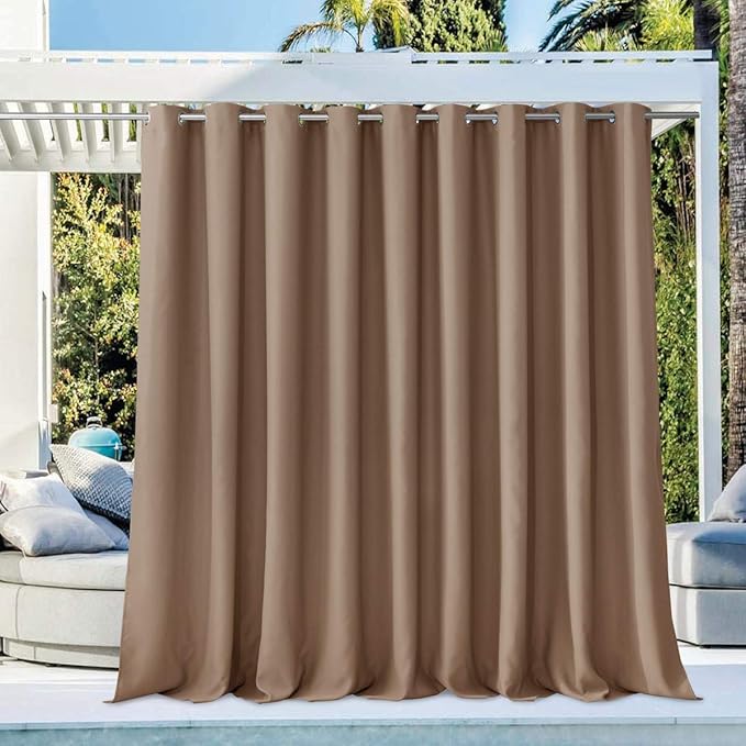 NICETOWN Privacy Room Divider Curtain for Patio, Grommet Top Thermal Insulate...