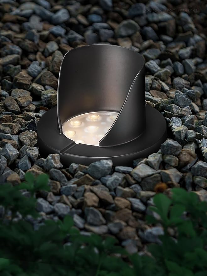 LEONLITE Dia. 4 Inch Well Lights Landscape LED In Ground, Shielded Top, 3000K...