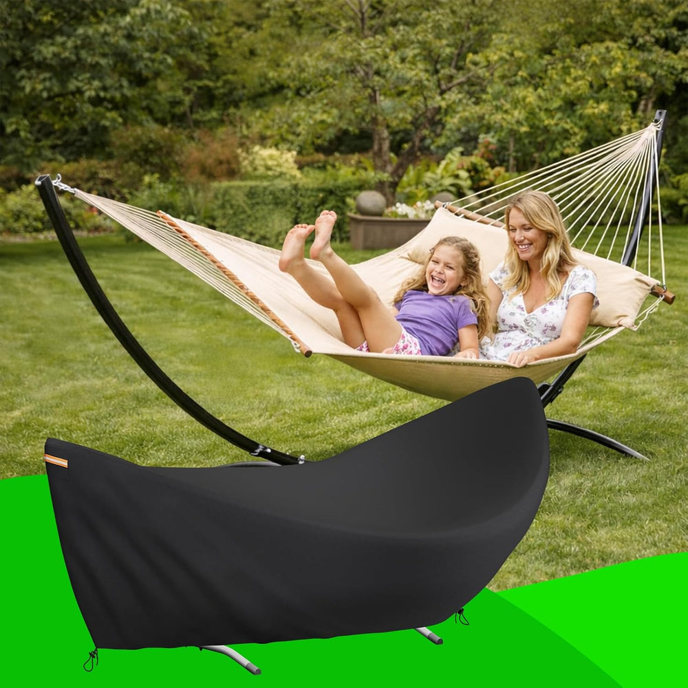 EVRBUL Hammock Cover 11-12 Ft, Heavy Duty 420D Waterproof Stand Covers For 2 ...