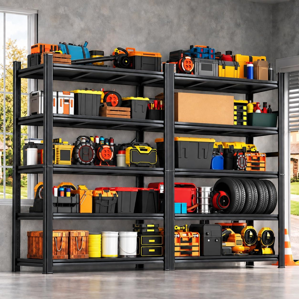 Garage Shelving 72"H x 40"W x 18"D Heavy Duty Storage Shelves ...
