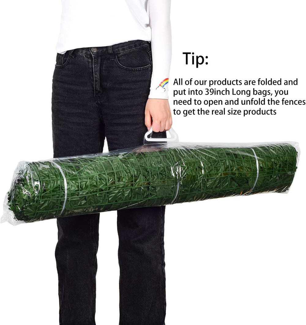 DearHouse Artificial Ivy Privacy Fence, 118x59in Artificial Hedges Fence and ...