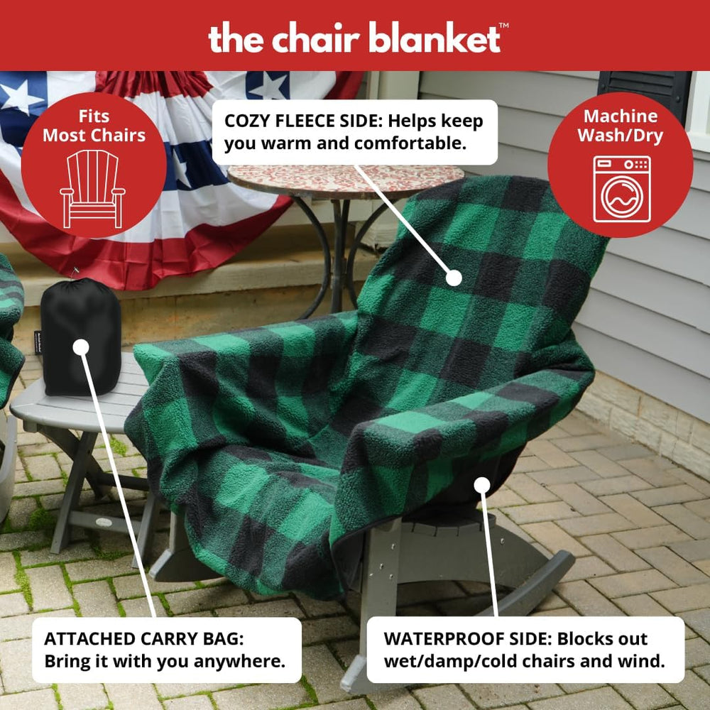 CITYBONFIRES The Chair Blanket™ – As Seen on Today's Show Reversible, Wat...