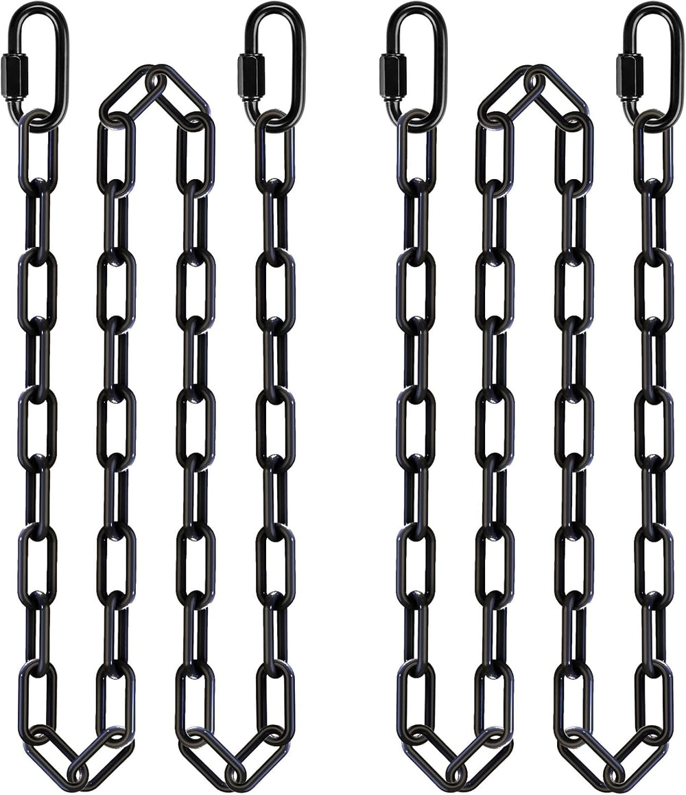 2Pcs 85" Heavy Duty Swing Chain with Hooks Porch Swing Chains