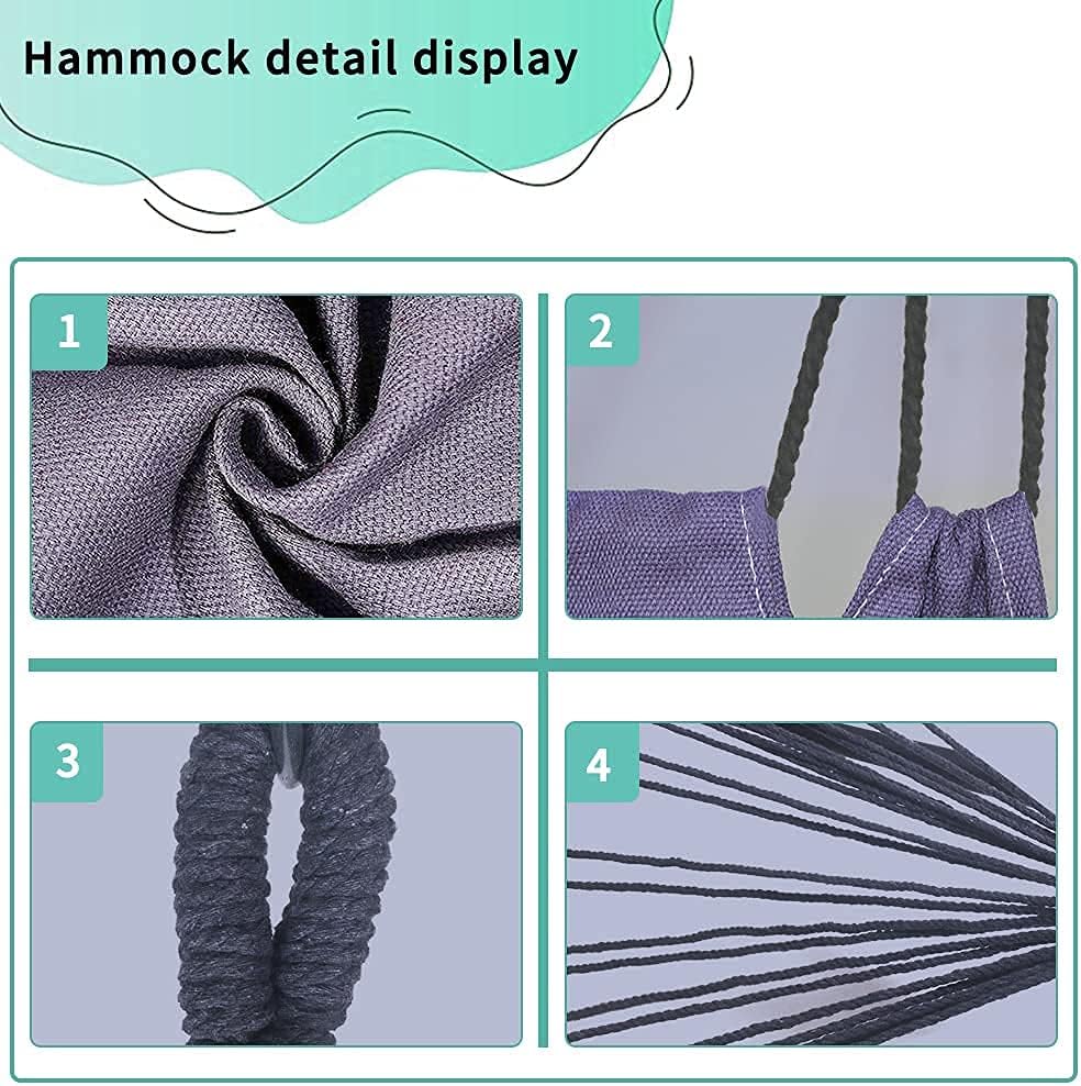 YUCAN Hammock Chair Stand with Hanging Swing Chair Included,Weather Resistant...