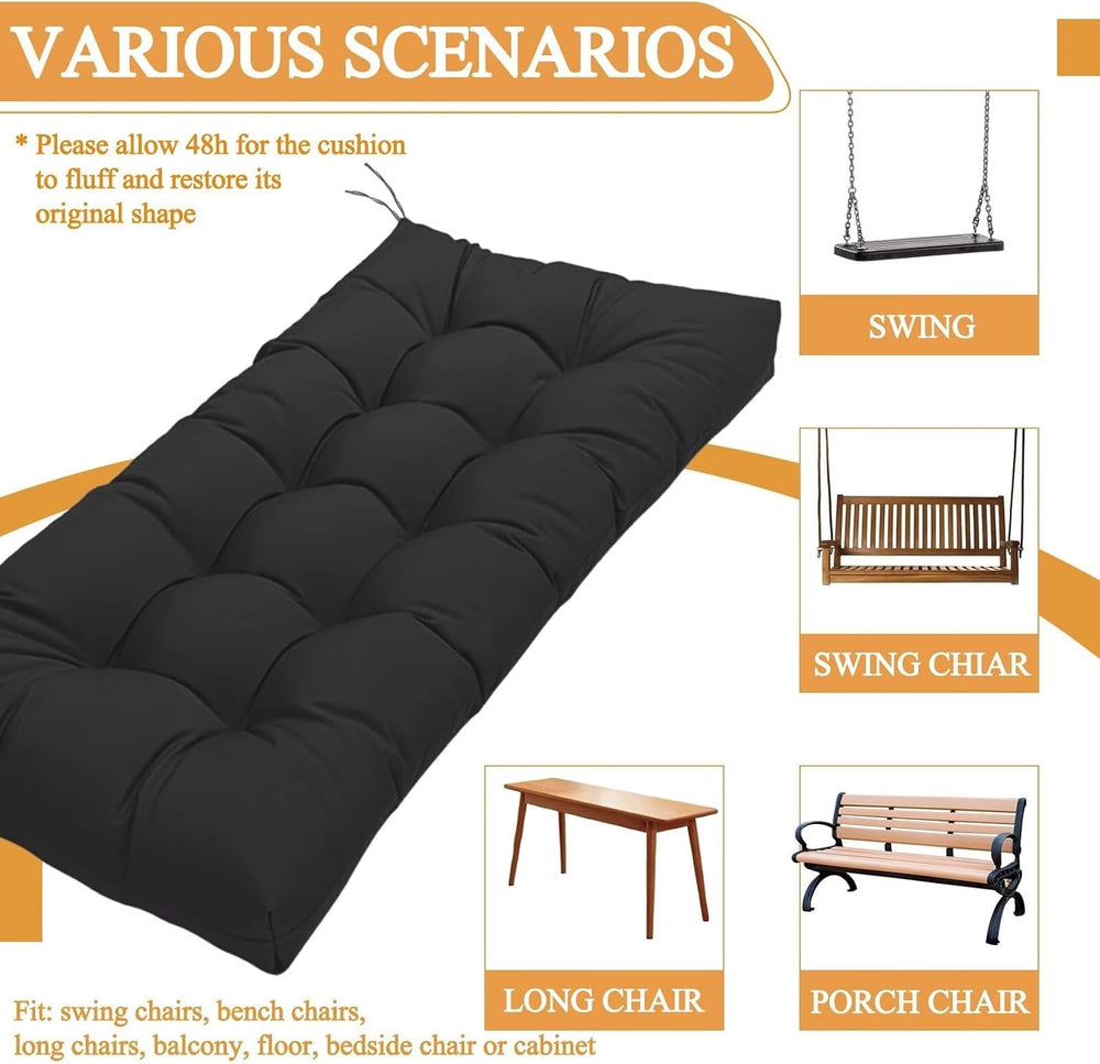 MTMR Outdoor Bench Cushion for Patio Loveseat Furniture, Waterproof