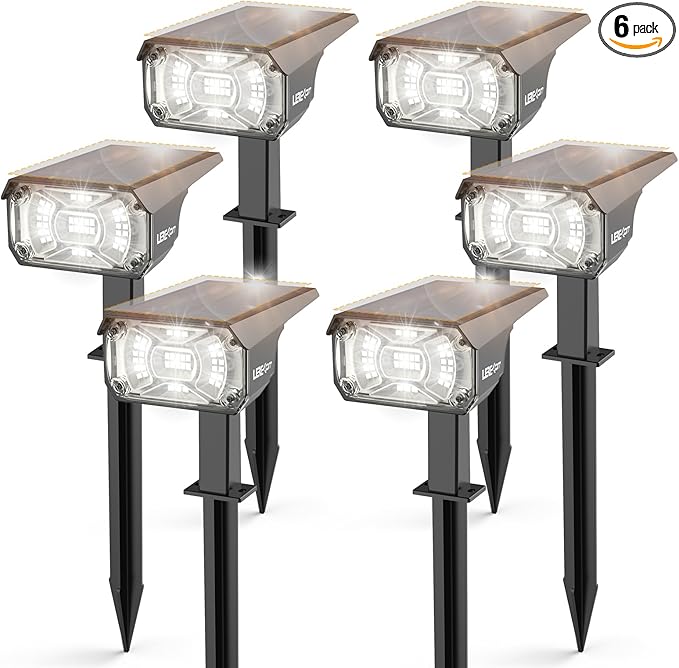 Solar Lights Outdoor Waterproof Landscape Lights, 40 LEDs Solar Spot Lights O...