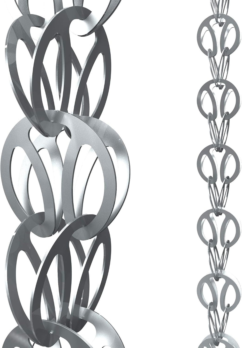 Rain Chains Direct - Modern Loop Rain Chain - 8.5 FT - Durable Milled Aluminu...