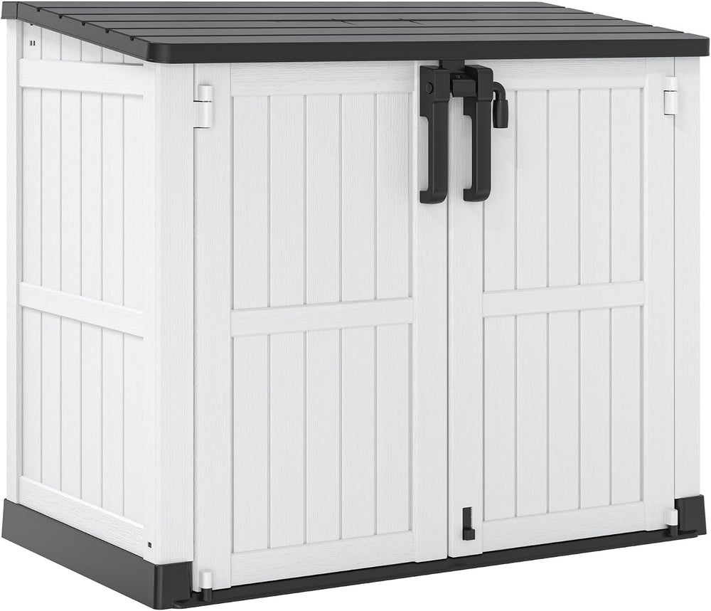 LHBcraft Outdoor Storage Cabinet 36 Cu Ft with Lockable Doors, Waterproof Out...