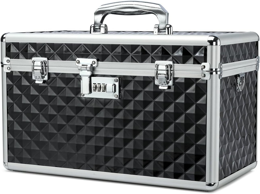 Storage Lock Box with Combination Lock, Lockable Medicine Storage Box, Empty ...