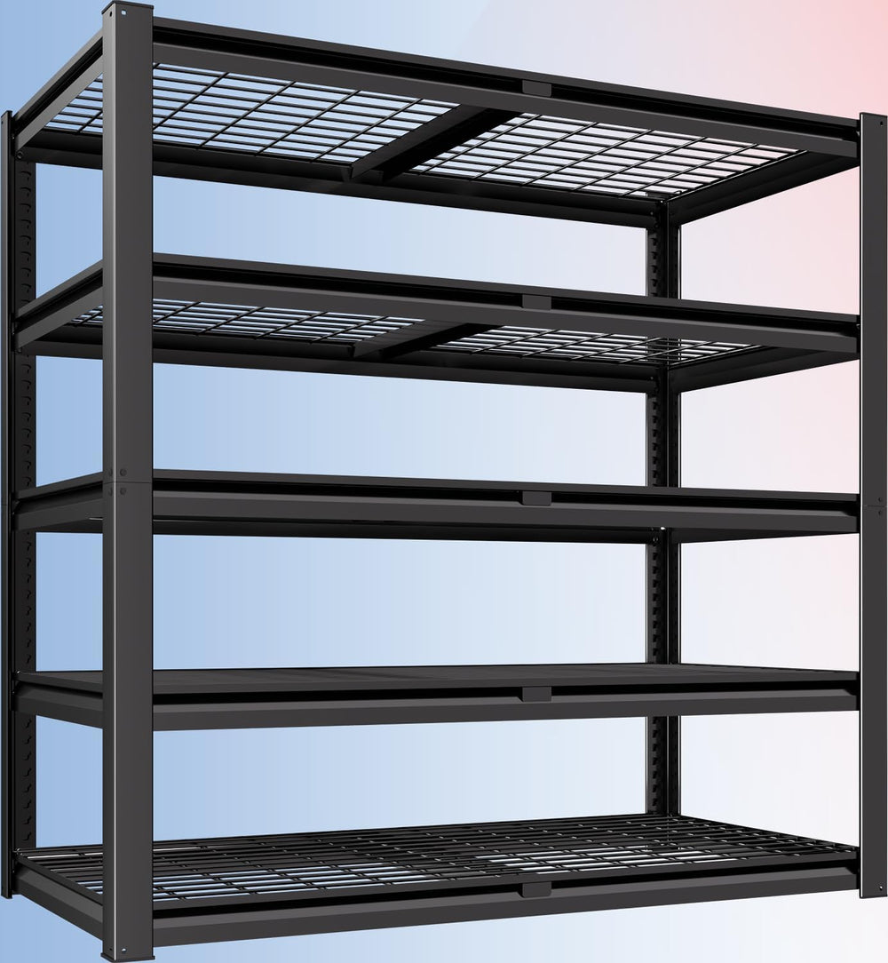 PrimeZone 48"W X 24"D X 72"H 5 Tier Heavy Duty Garage Shelving...