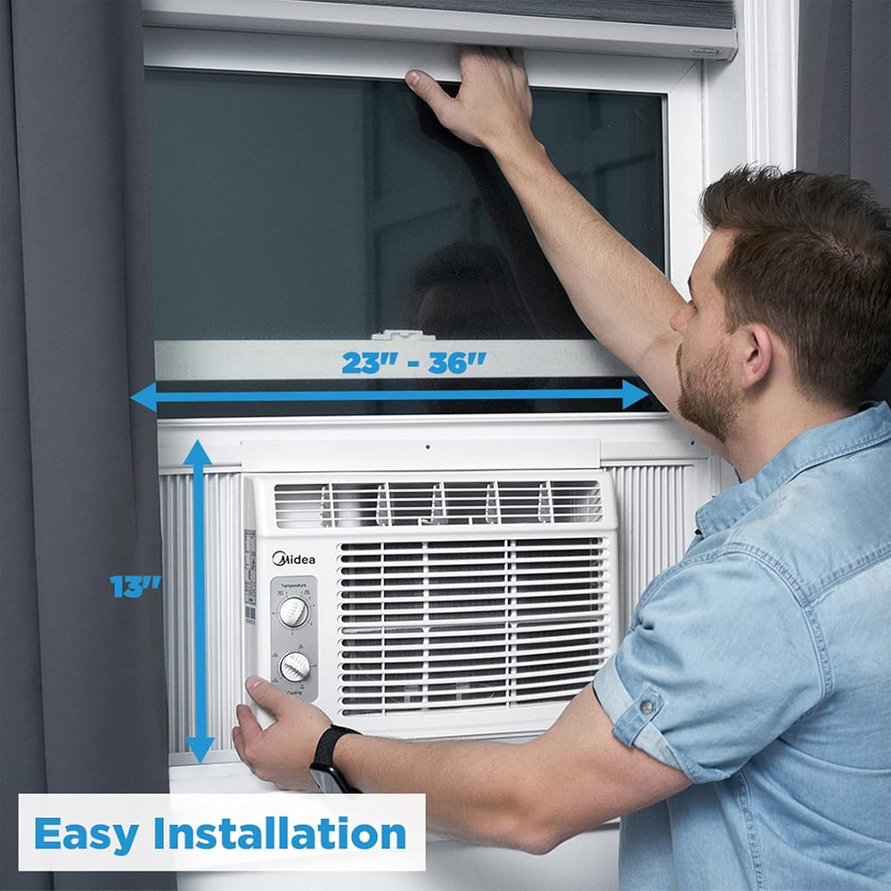 Midea 5,000 BTU EasyCool Small Window Air Conditioner - Cool up to 150 Sq. Ft...
