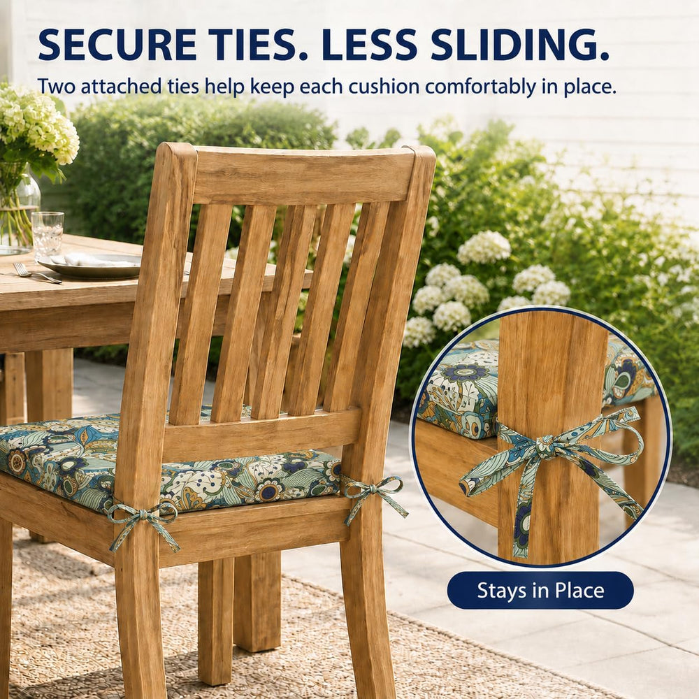 Outdoor Chair Cushions, Set of 4, 24"*24"*4", Water Resistant,...