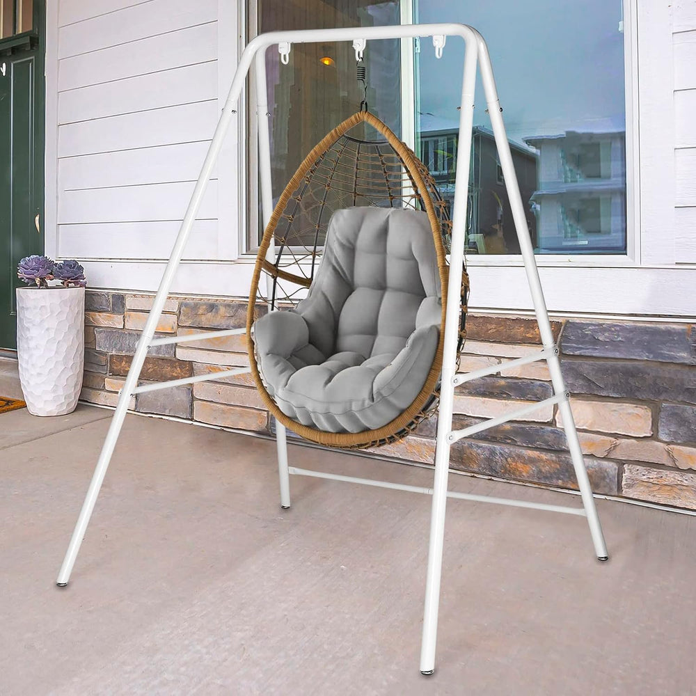 Outdoor Hanging Chair Stand, Heavy-Duty 450 LBS Support Outdoor Hammock Chair...