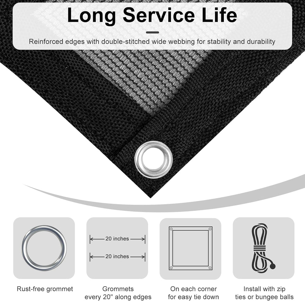 LOVE STORY 20x30FT Shade Cloth for Plant, Knitted Mesh Tarp for Garden
