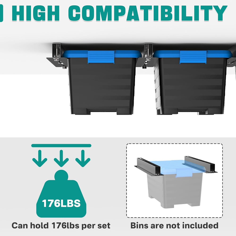 Ceiling Storage Rack, Heavy Duty Overhead Storage Rack
