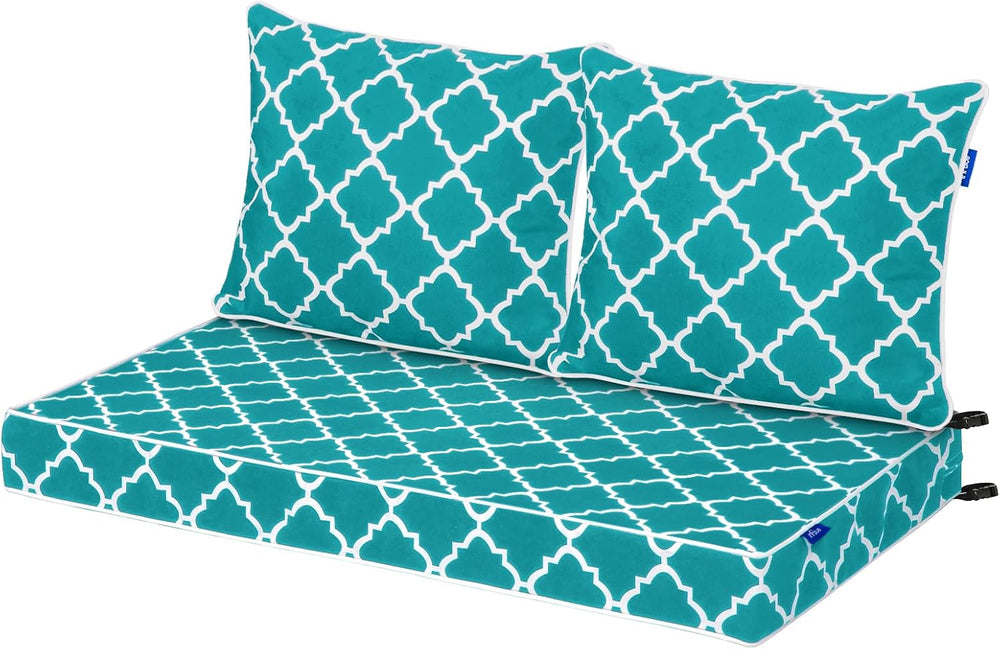 Outdoor Loveseat Cushion Set 46'' x 26'', Outdoor Deep Seat C...