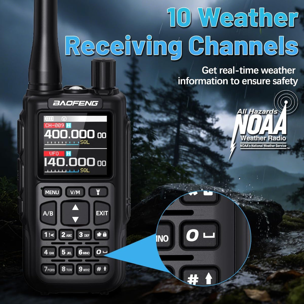 BAOFENG Radio UV-5R Mini-5 Ham Radio Handheld Rechargeable Walkie Talkies Lon...
