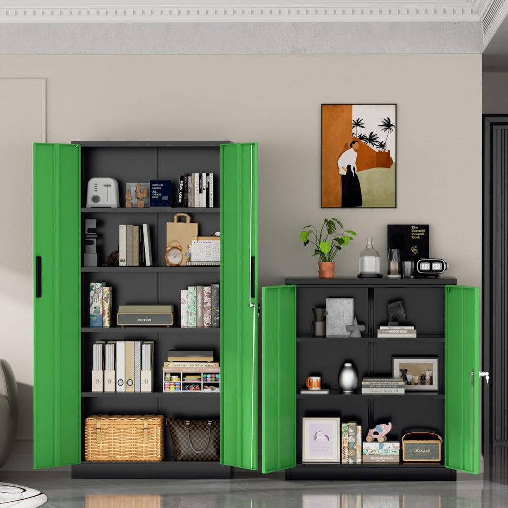 Superday Metal Storage Cabinets, 71" Storage Cabinet with Locking Door, ...