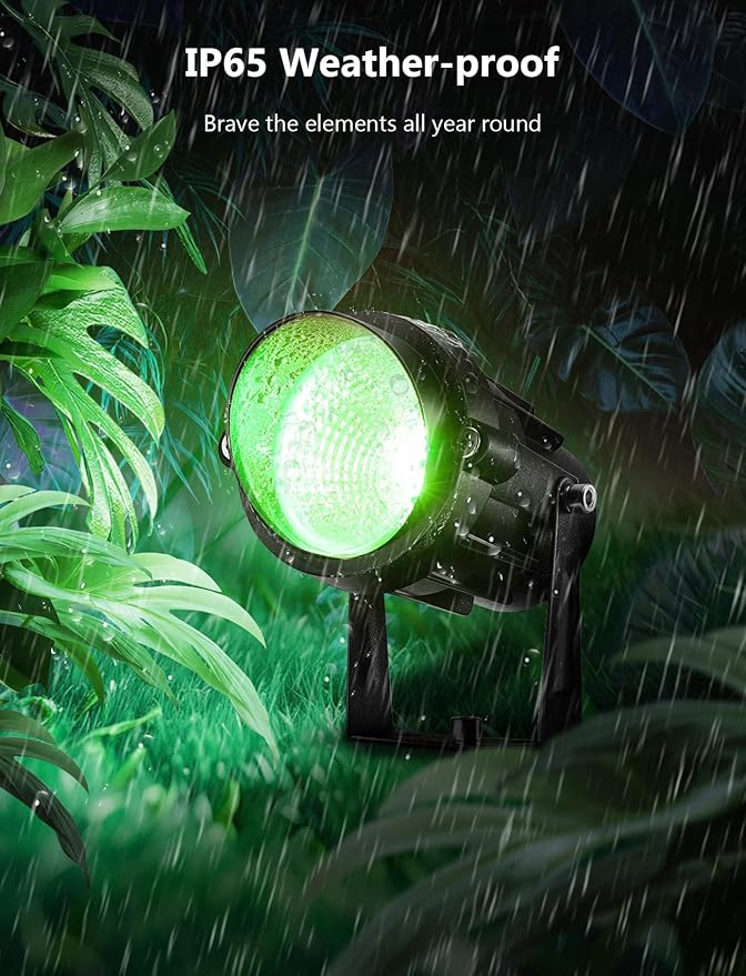 12W RGBW Color Changing Landscape Lights - Low Voltage LED Landscape Lighting...