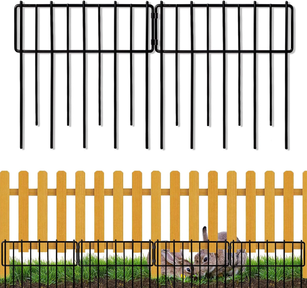 26 Pack Animal Barrier Fence, 12In(H) x 28.00Ft(L) Upgrade 1.26 in Gap Decora...