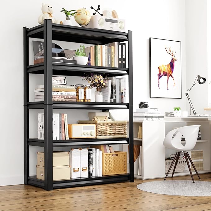 Set of 4 71"H-35"W Garage Shelving-2050LBS 5 Tier Storage Shelves,A...