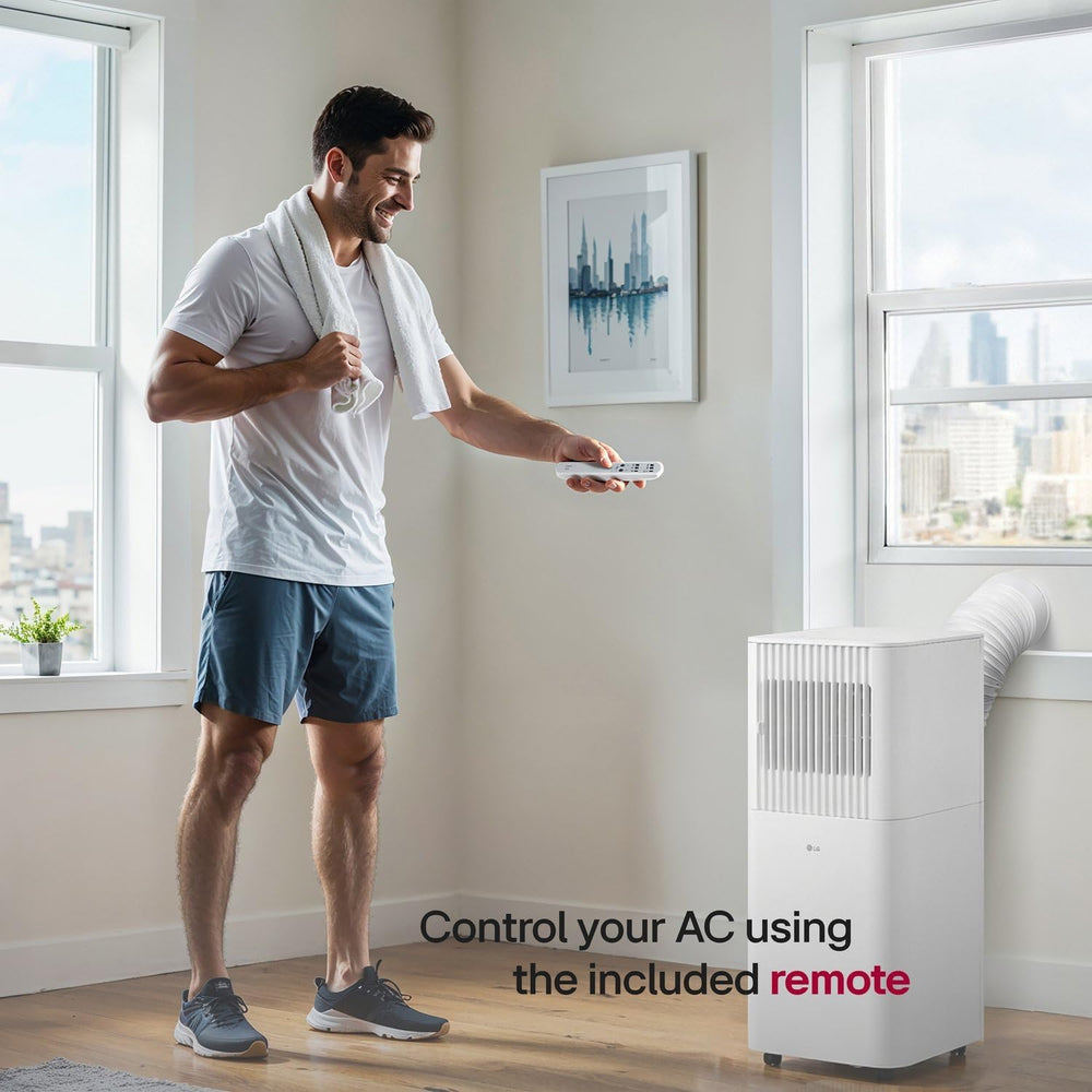 LG 6,000 BTU (DOE) / 8,000 BTU (ASHRAE) Portable AC with Fan and Remote
