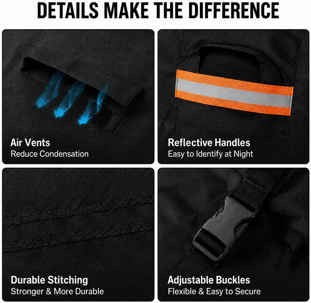 600D Waterproof Hammock Cover for 11-12FT Stand, Heavy Duty Outdoor