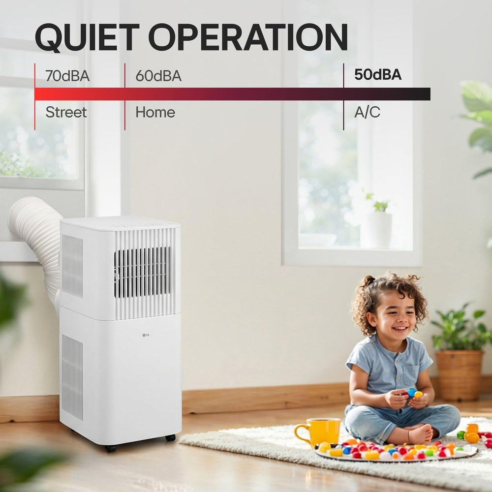 LG 6,000 BTU (DOE) / 8,000 BTU (ASHRAE) Portable AC with Fan and Remote