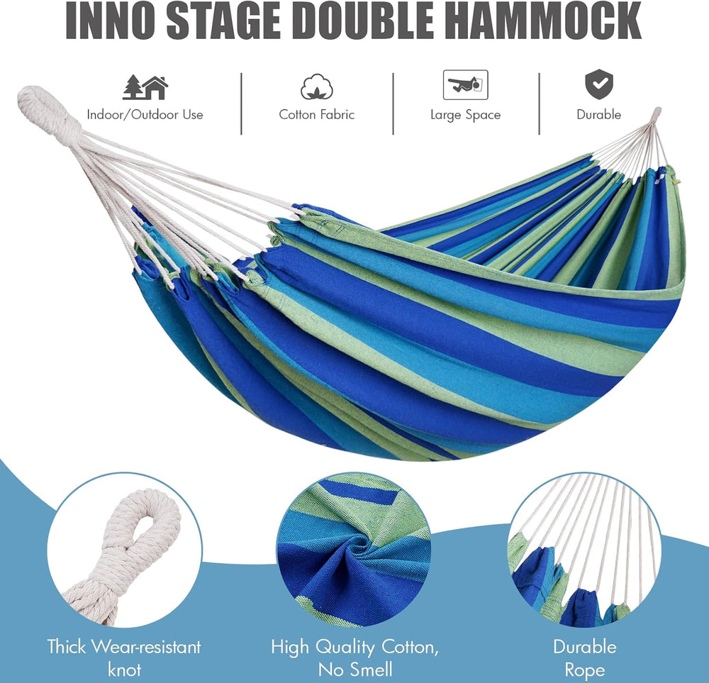 INNO STAGE Double Hammock with Tree Straps, Extra Large 2 Persons Hammock