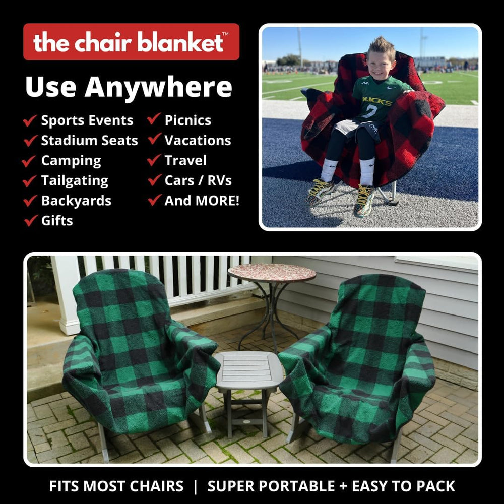 CITYBONFIRES The Chair Blanket™ – As Seen on Today's Show Reversible, Wat...
