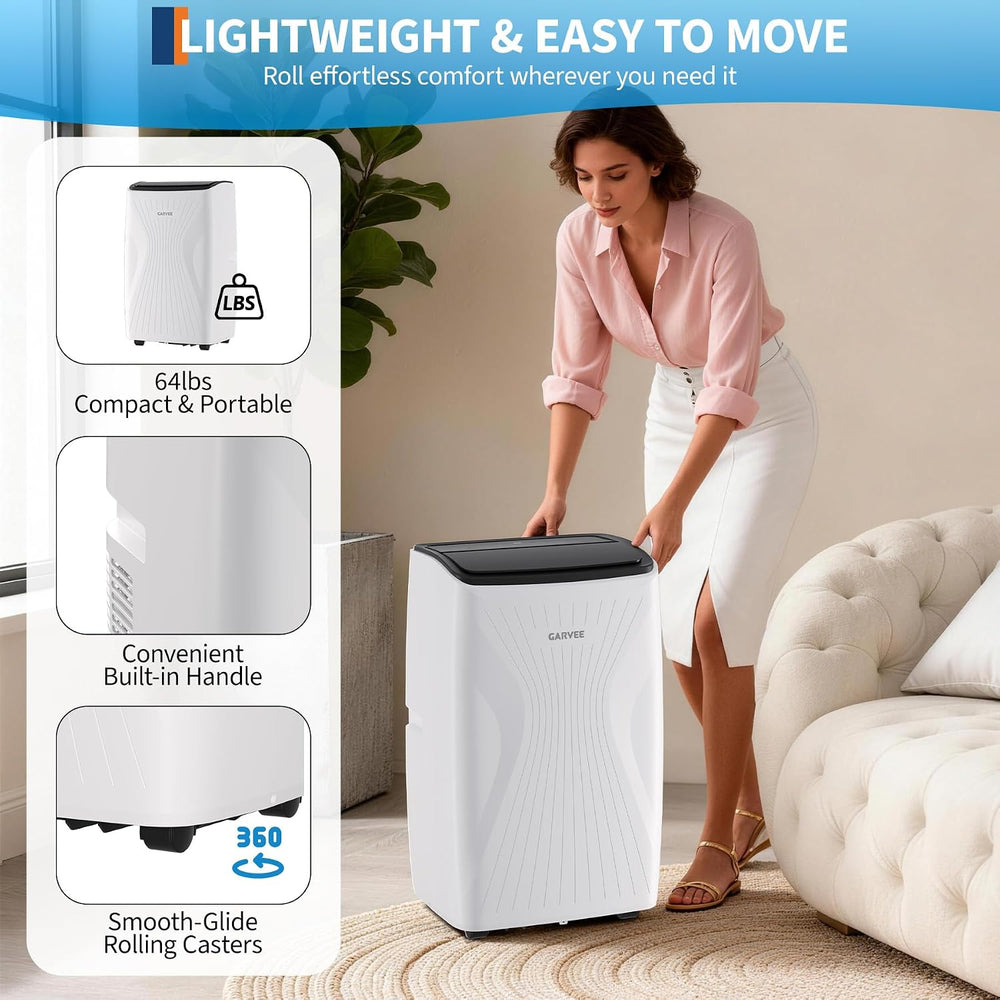 14,000 BTU Portable Air Conditioner, 4-IN-1 Portable AC Unit for Large Rooms ...