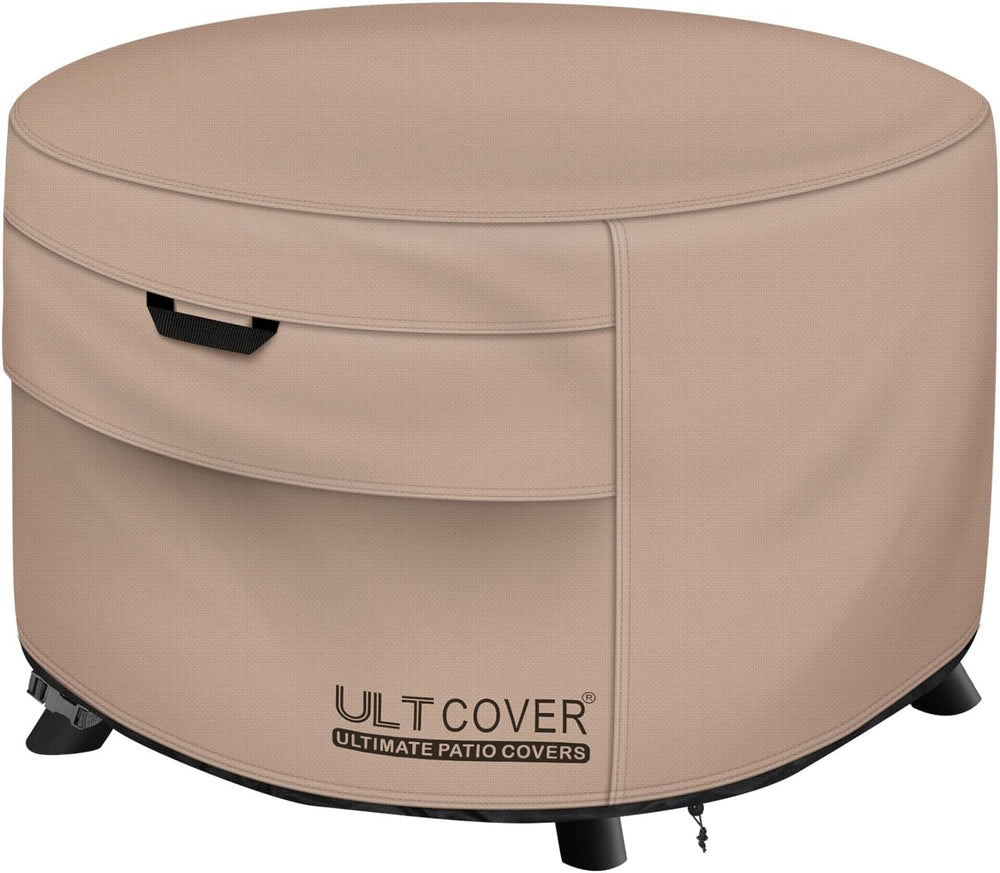 ULTCOVER Waterproof Round Patio Fire Pit Table Cover 50 inch