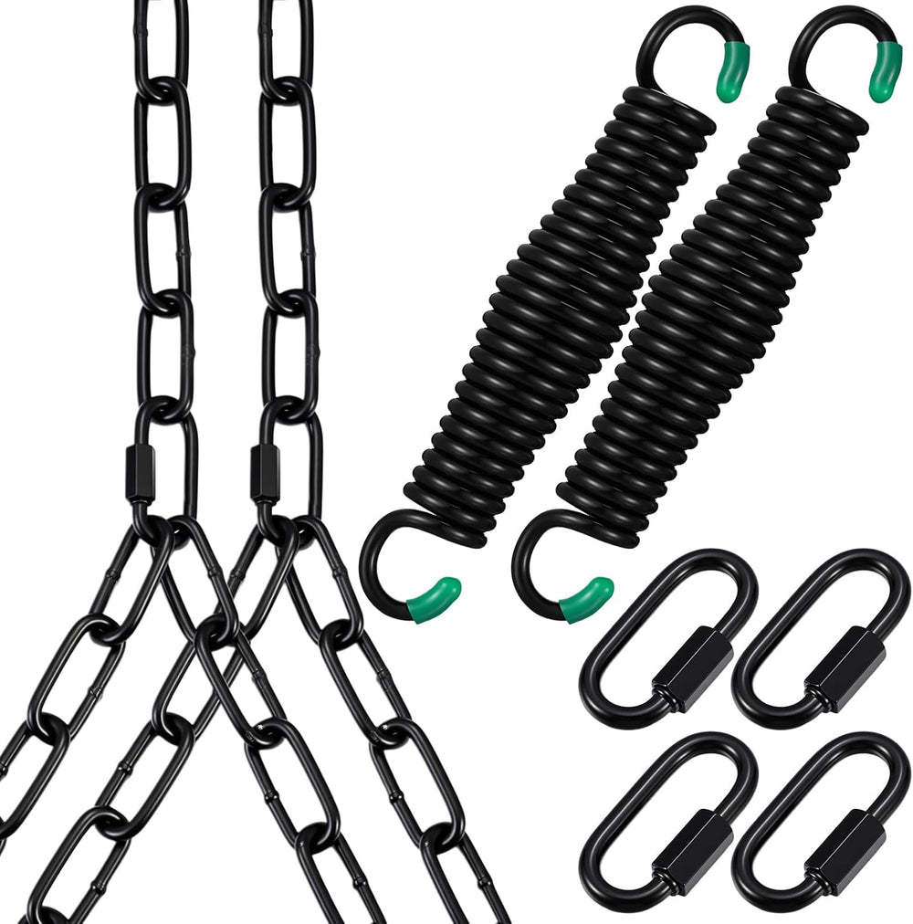 Heavy Duty Porch Swing Hanging Kit with Springs, 1500 Lbs Capacity, up to 7.1...