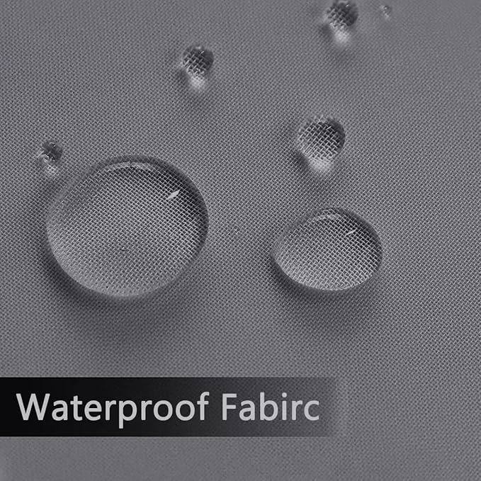 SpaceDresser Waterproof Outdoor Sheer Curtains for Patio - 4 Panels Rod Pocke...