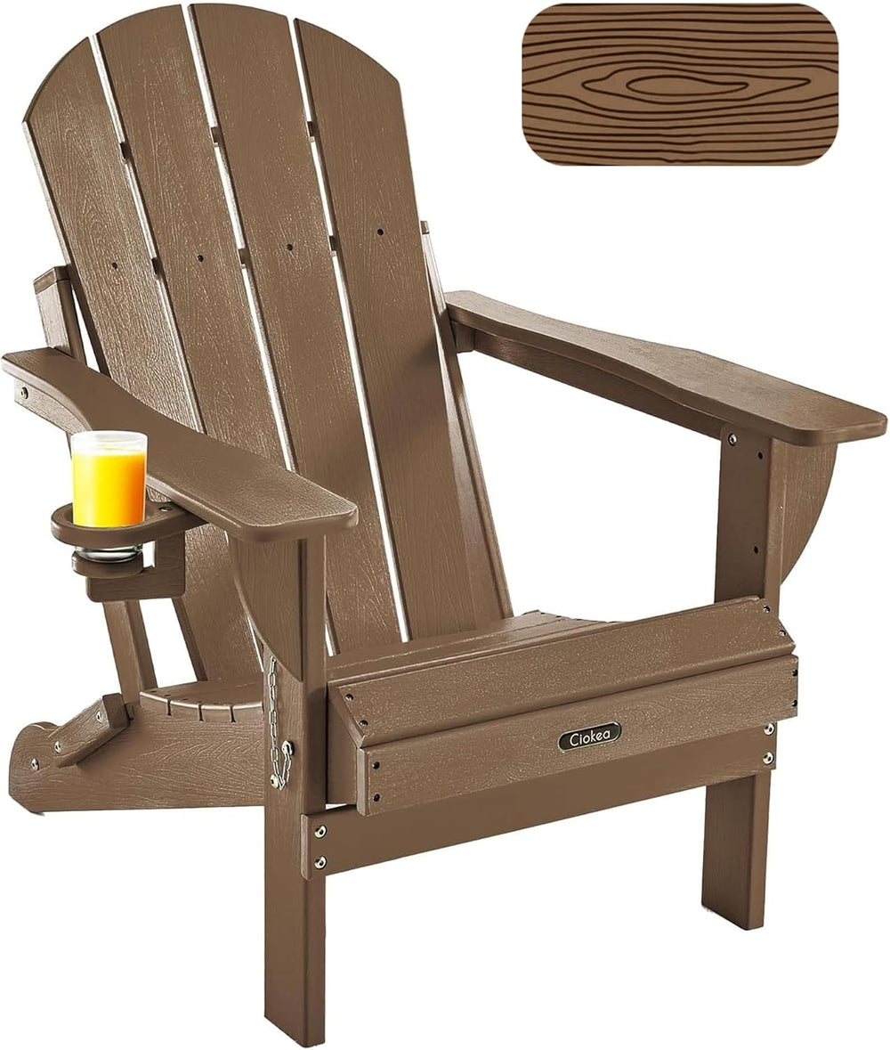 Folding Adirondack Chair Wood Texture, Patio Adirondack Chair Weather Resista...