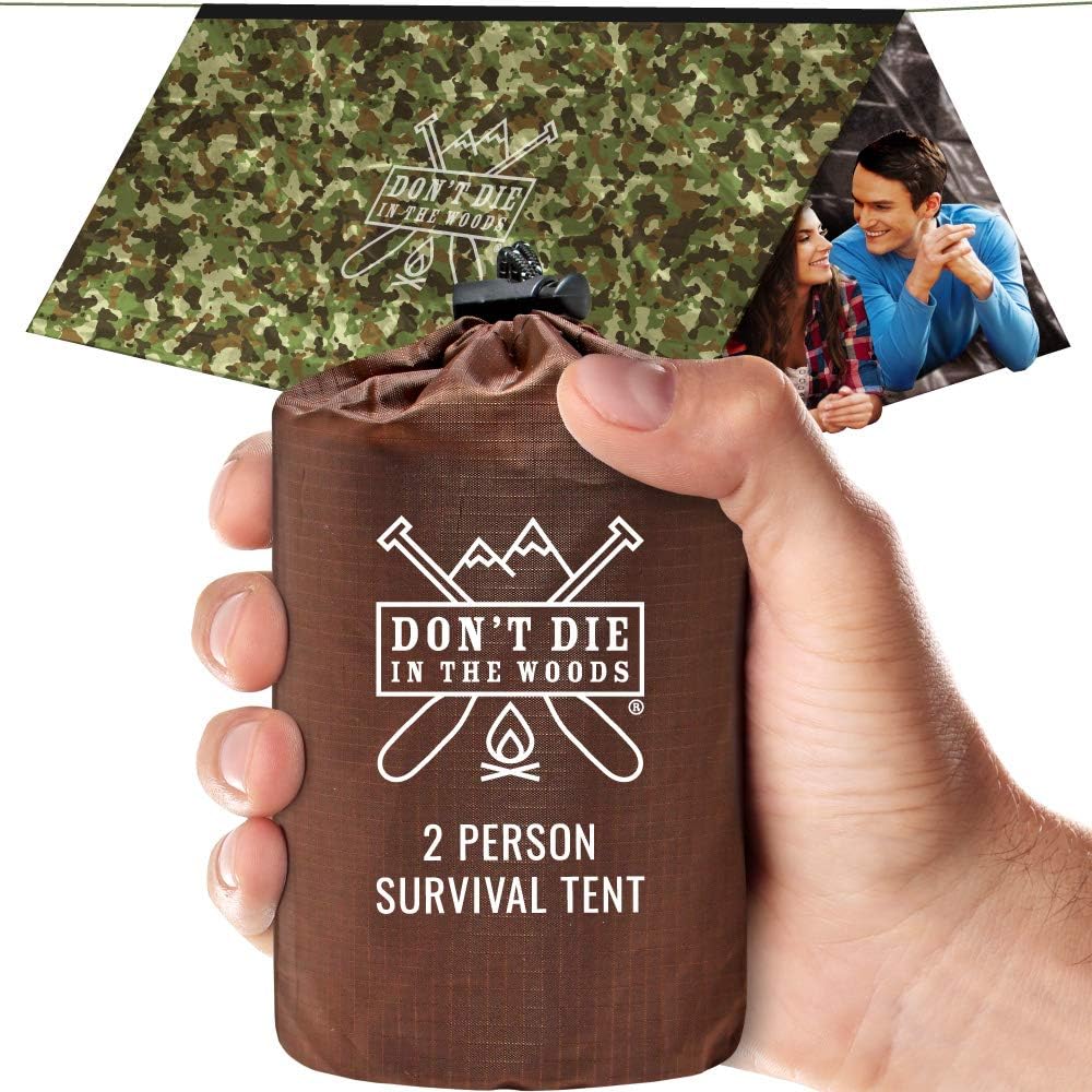 Emergency Tent with Paracord – Ultralight Thermal Mylar Survival Shelter