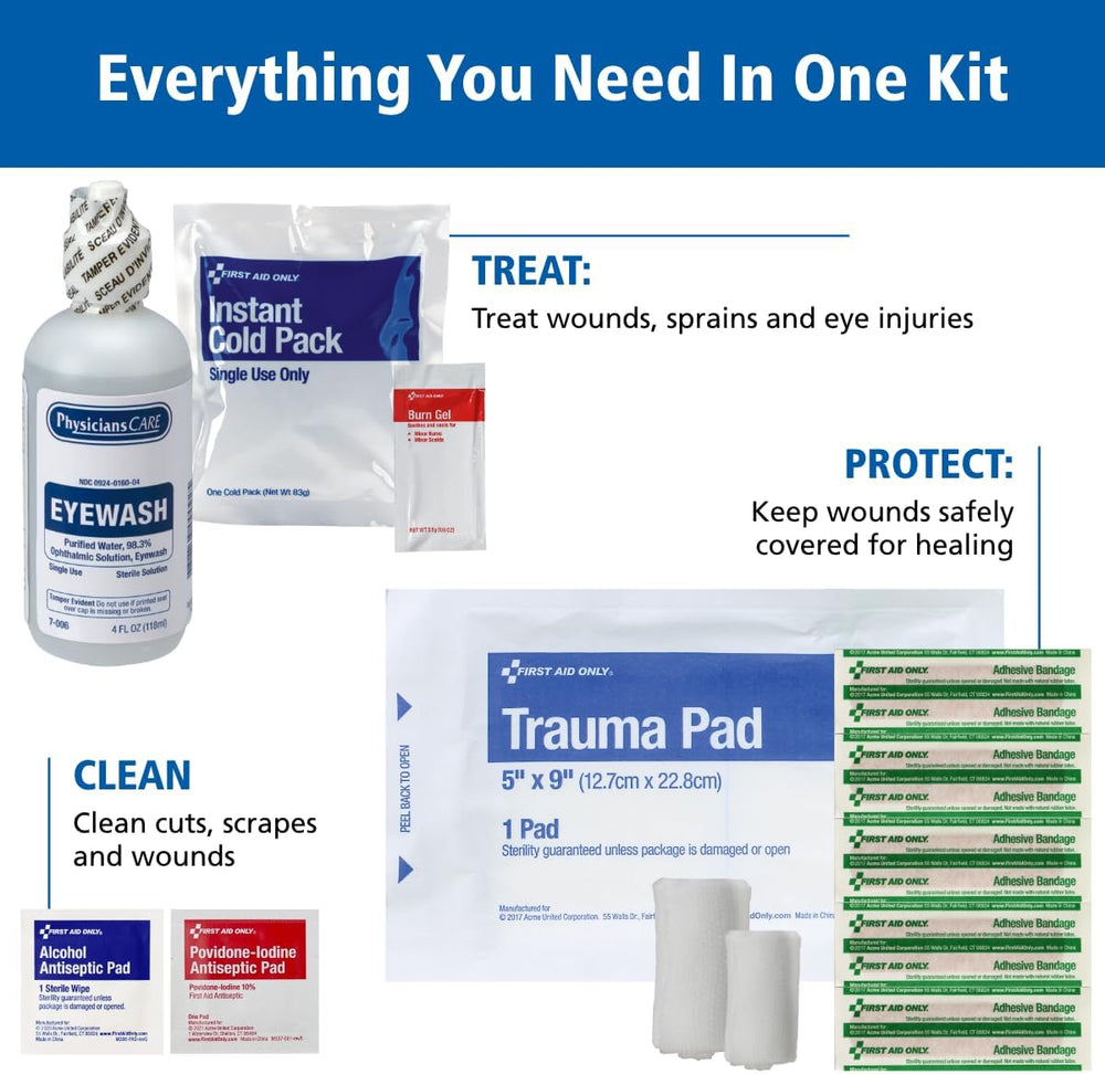 First Aid Only 520-FR All-Purpose First Responder Emergency First Aid Kit for...