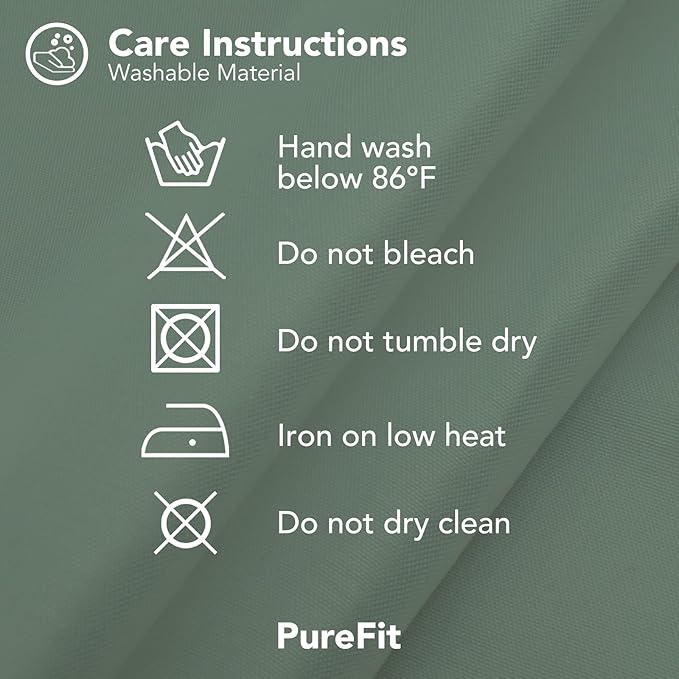 PureFit Outdoor Curtains for Patio Waterproof Weatherproof, UV Resistant Outs...