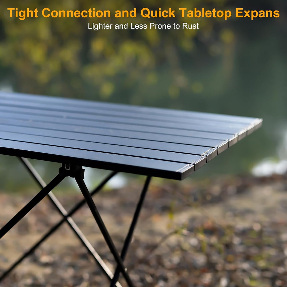 Foldable Camping Side Table, Ultralight Small Beach Table Aluminum, Portable ...