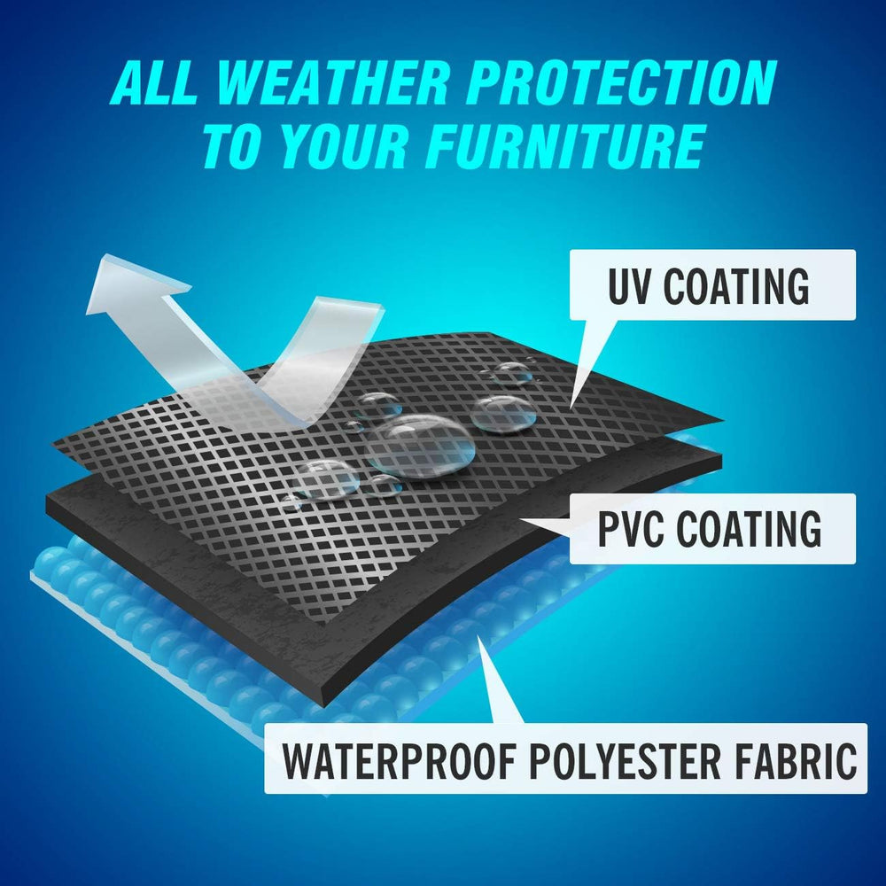 Velway Patio Furniture Cover Outdoor, Waterproof Rectangular Patio Table Chai...