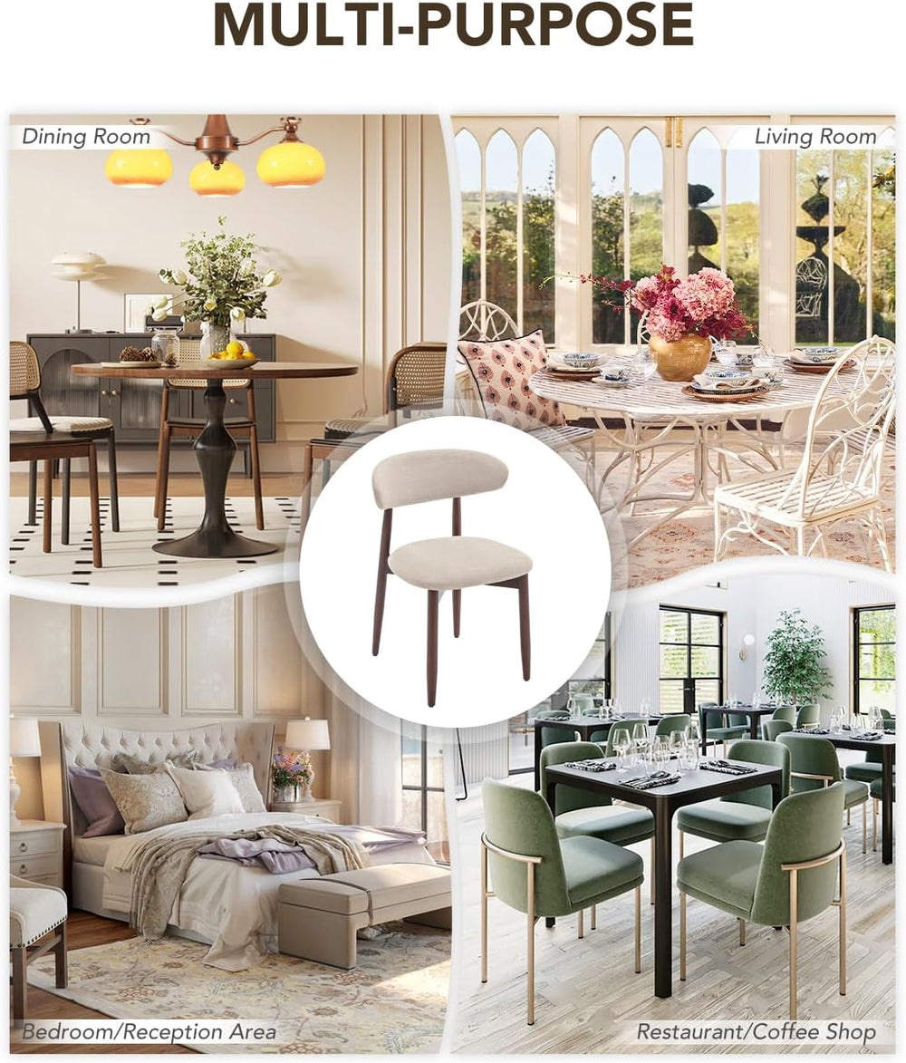 Dining Chairs Set of 4, Farmhouse Dining Room Chairs with Solid Wood Legs