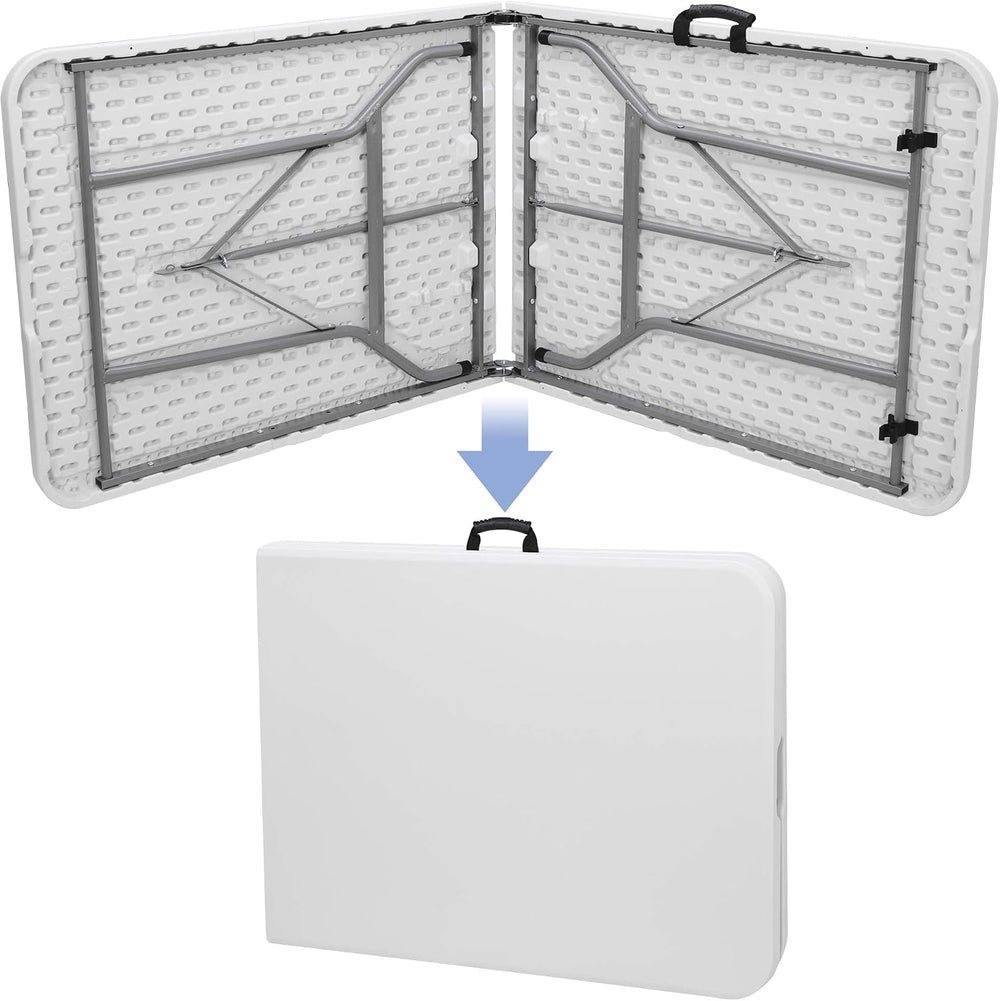 Folding Event Table, Heavy Duty Picnic Table Indoor Outdoor Camping, 6FT Port...