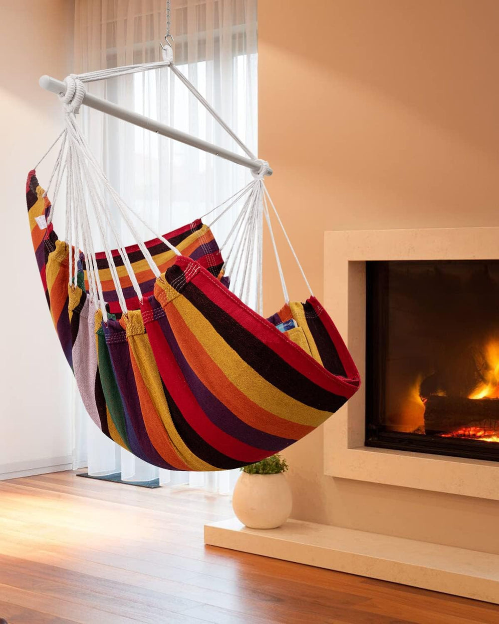ADVOKAIR Hammock Chair Swing 500lbs Steel Bar Multi-Size Bedroom&Porch